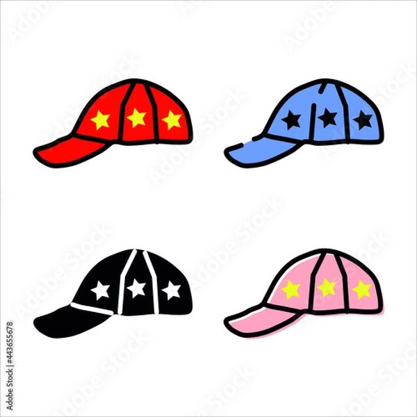 Fototapeta set of hats