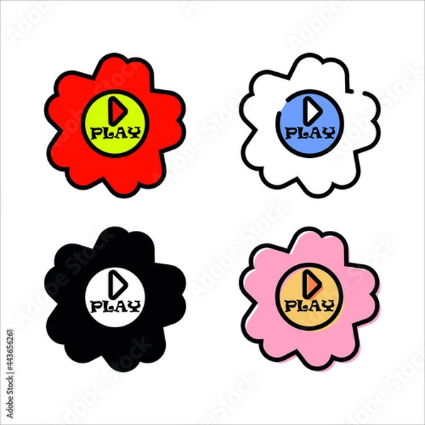 Fototapeta playy button