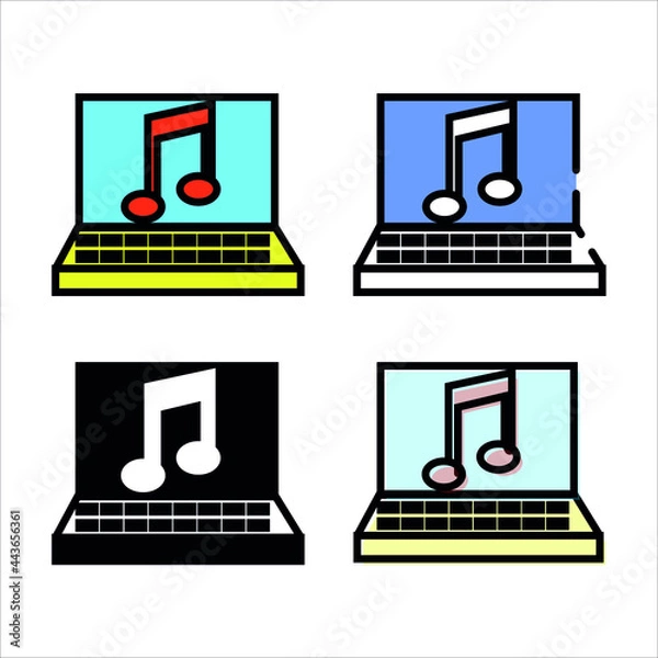 Fototapeta computer icon set