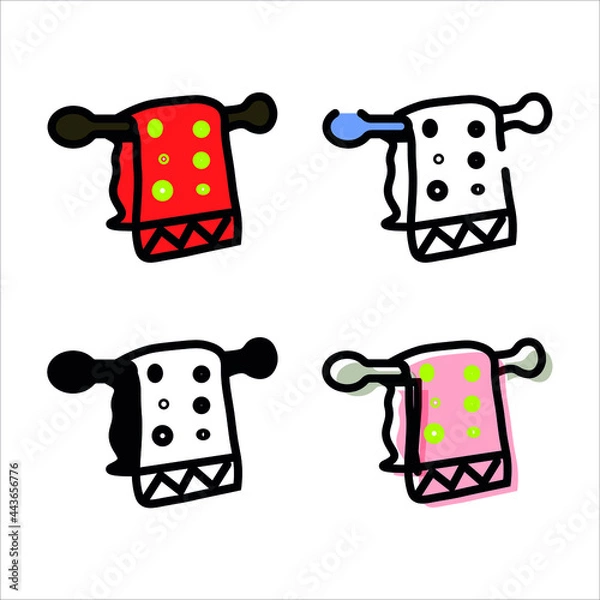 Fototapeta towel icon