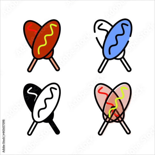 Fototapeta gloves icon