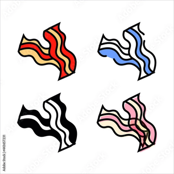 Fototapeta snack vector type icon