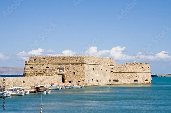 Obraz Wenecka twierdza, Heraklion, Kreta, Grecja