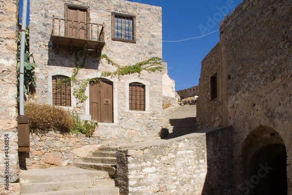 Obraz exit to Carbonano gate, Spinalonga fortress, Crete, Greece