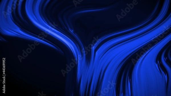 Fototapeta Abstract blue purple background with waves luxury. 3d illustration, 3d rendering.