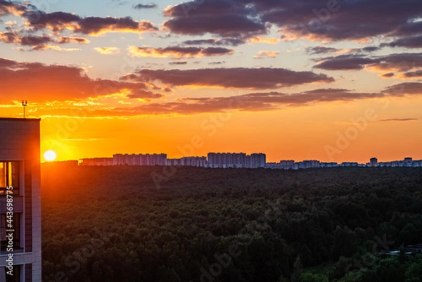 Obraz sunset over the river