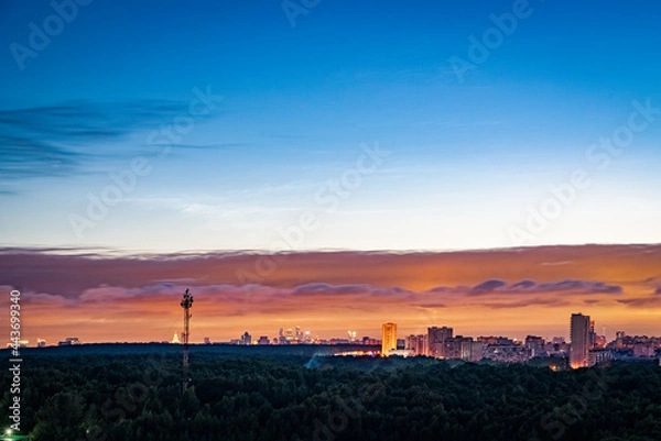 Obraz sunset over the fields