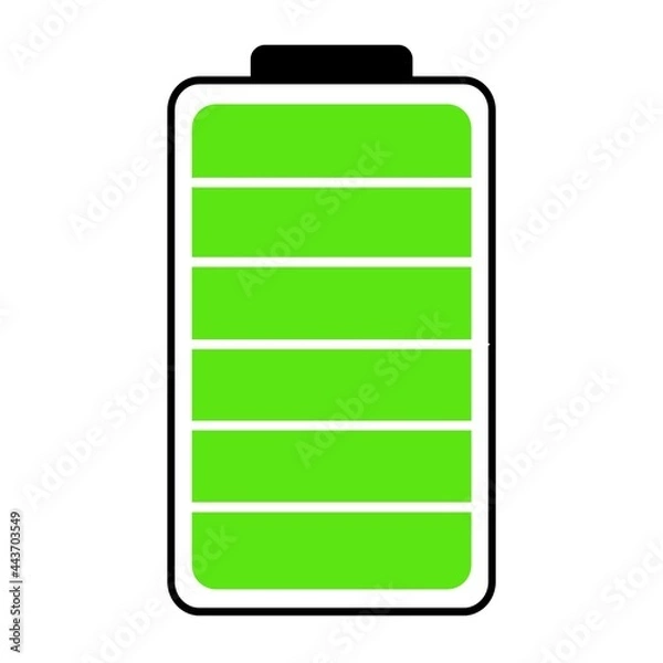 Obraz green battery icon
