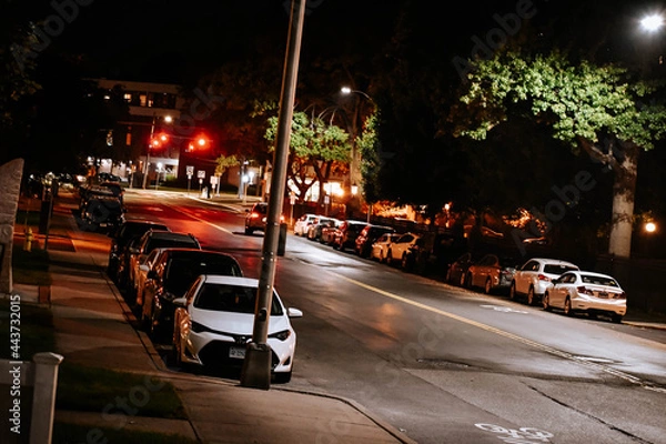 Obraz traffic at night