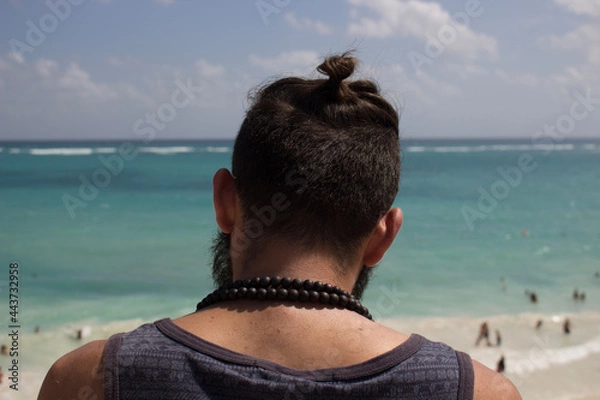 Obraz person on the beach