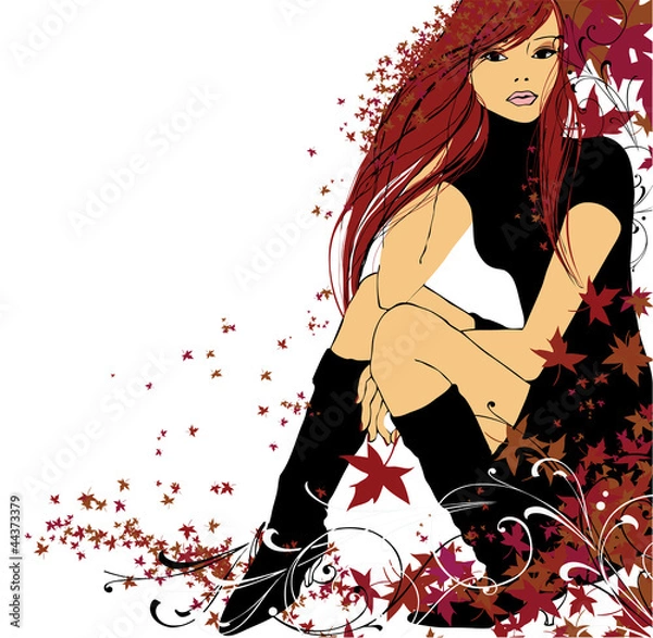 Obraz Autumn illustration