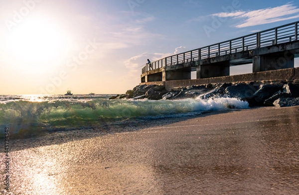 Obraz sunrise on the beach