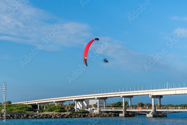 Obraz paragliding in the sky