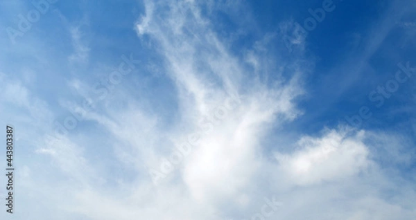 Fototapeta Blue sky background with clouds.