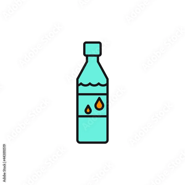 Fototapeta water icons symbol vector elements for infographic web