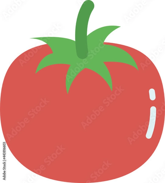 Fototapeta tomato flat icon