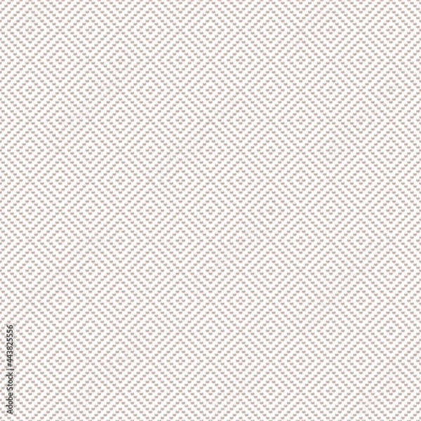 Fototapeta White luxury background with small pearls and rhombuses. Seamless vector illustration. 
