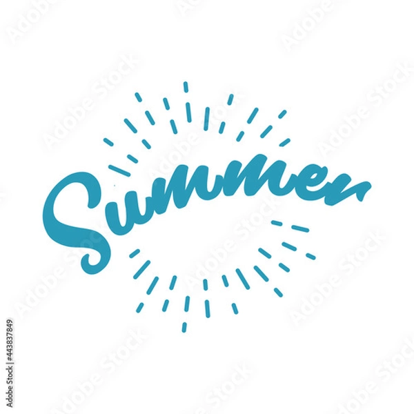 Obraz “Summer”の文字とあしらい