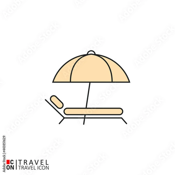Fototapeta Conception of travel. Vector picture