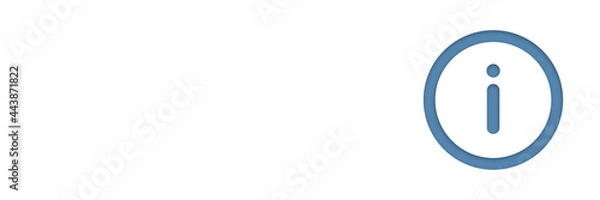 Obraz Information icon illustration on white background