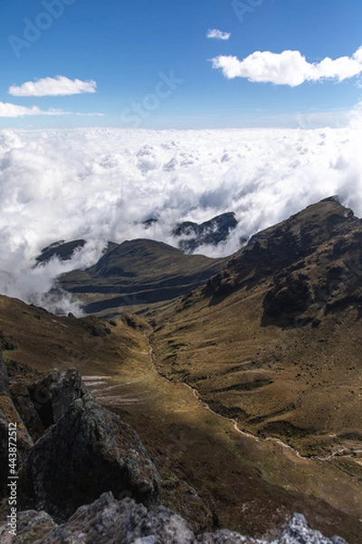 Obraz clouds over the mountains