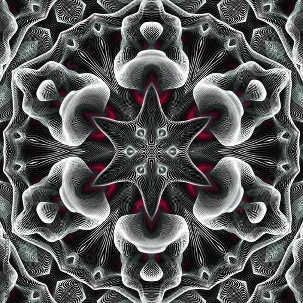 Obraz Fluid Art. Abstract colorful background, wallpaper, texture. Mixing paints. Modern art. Marble texture. Dream. İmagination, Mandala.