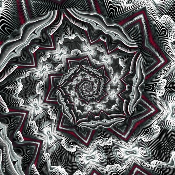 Fototapeta Fluid Art. Abstract colorful background, wallpaper, texture. Mixing paints. Modern art. Marble texture. Dream. İmagination, Mandala.