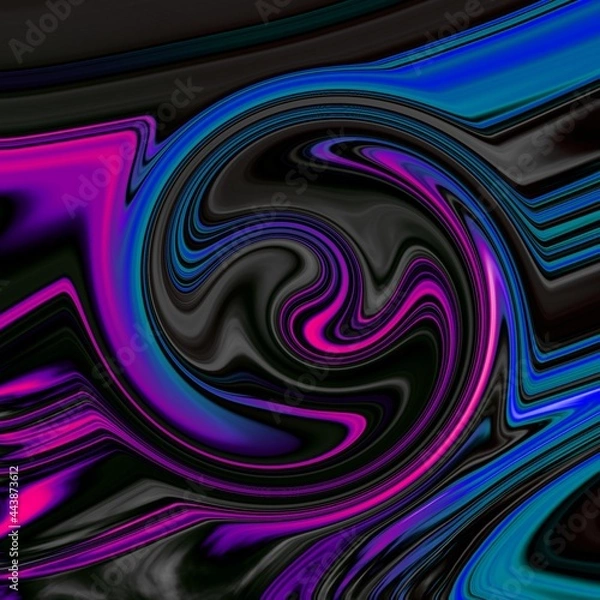 Fototapeta Fluid Art. Abstract colorful background, wallpaper, texture. Mixing paints. Modern art. Marble texture. Dream. İmagination, Mandala.