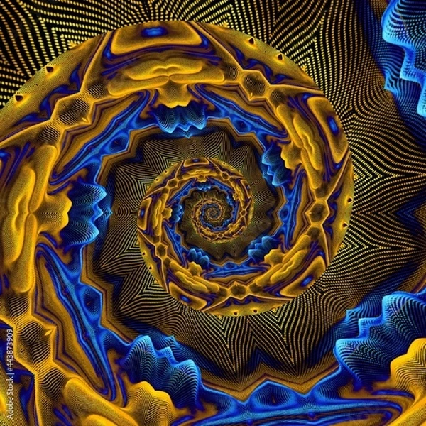Obraz Fluid Art. Abstract colorful background, wallpaper, texture. Mixing paints. Modern art. Marble texture. Dream. İmagination, Mandala.