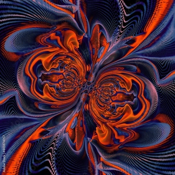 Fototapeta Fluid Art. Abstract colorful background, wallpaper, texture. Mixing paints. Modern art. Marble texture. Dream. İmagination, Mandala.