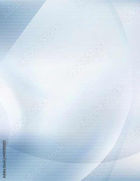 Fototapeta Light blue background with transparent shapes. Vertical wallpaper