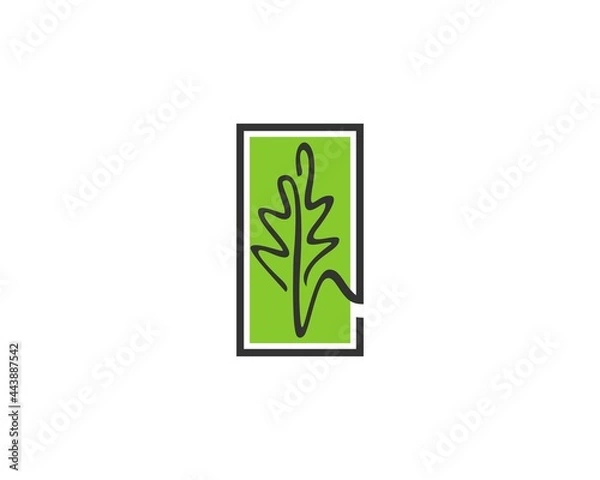 Obraz best oak leaf logo