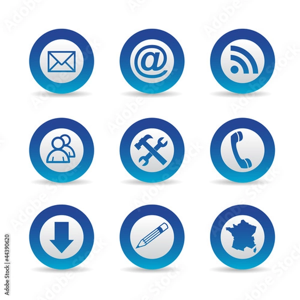 Obraz Web icons collections - Pictos web