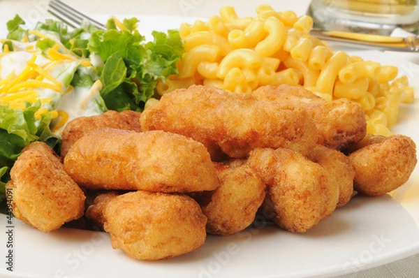 Obraz Chicken with macaroni and cheese