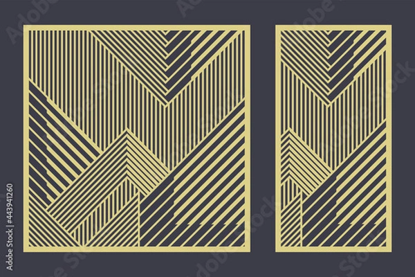 Obraz Abstract geometric pattern with lines