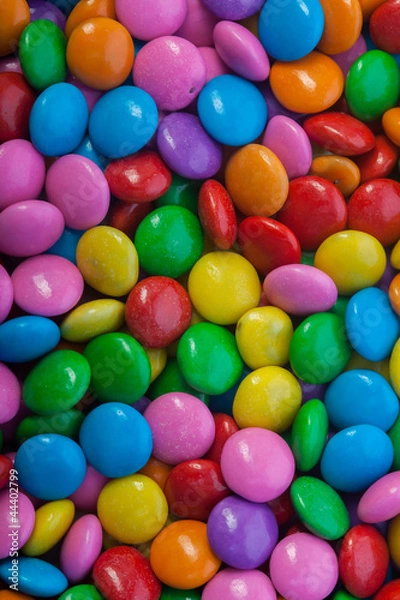 Fototapeta Chocolate Buttons Close-up