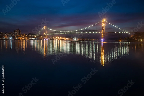 Obraz Most Hercilio Luz nocą