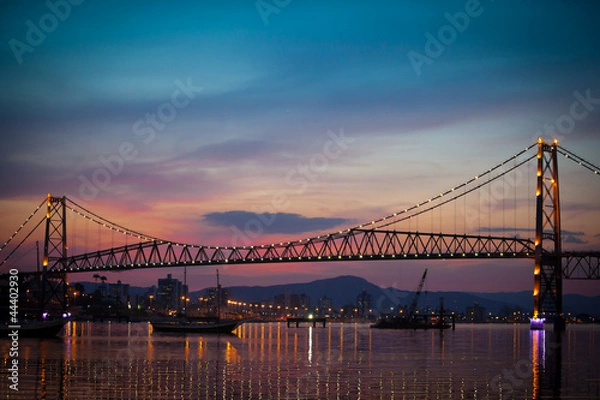 Obraz Most o zachodzie słońca