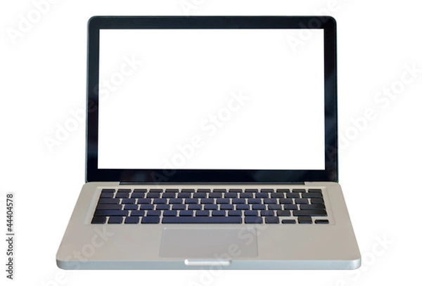 Obraz Laptop isolated on white background