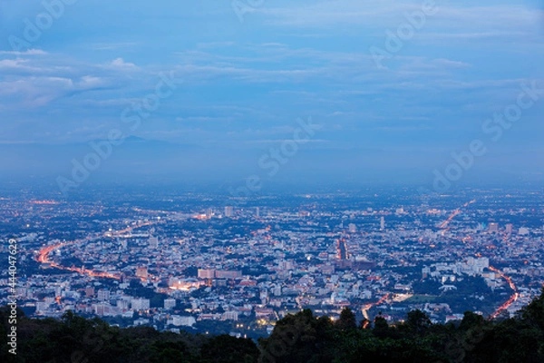 Fototapeta Beautiful Chiang Mai Cityscape At Night