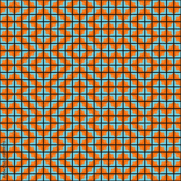 Fototapeta Abstract Geometric Pattern generative computational art illustration