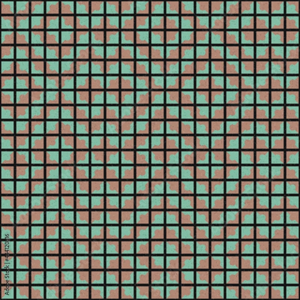 Fototapeta Abstract Geometric Pattern generative computational art illustration