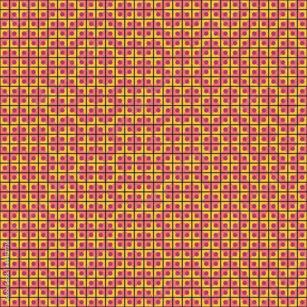 Fototapeta Abstract Geometric Pattern generative computational art illustration