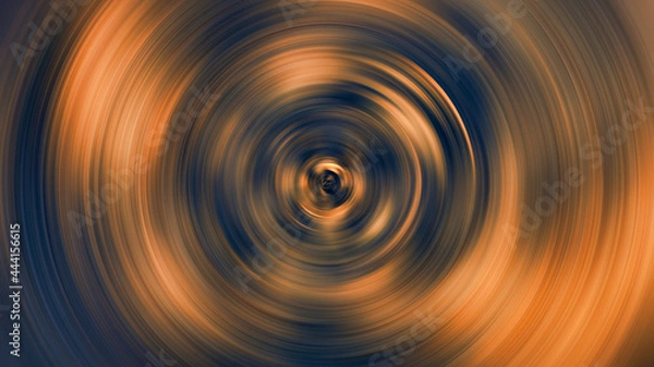 Obraz circular motion colored in brown and black