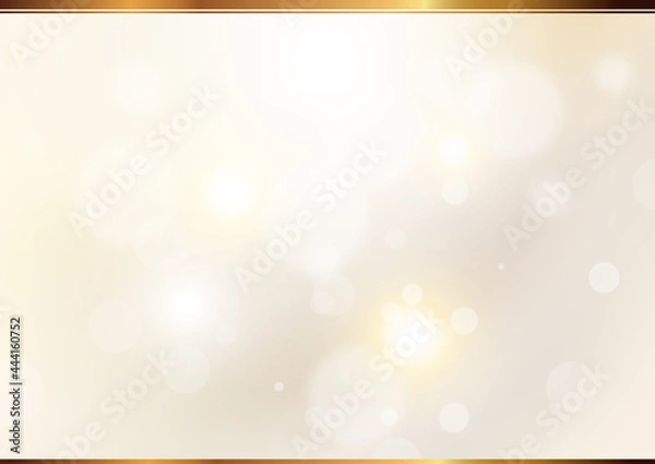 Obraz 秋色の背景素材　ボケとゴールドのライン（薄茶色）