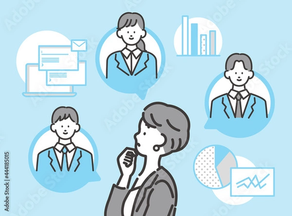 Obraz ビジネスイメージ ベクター素材