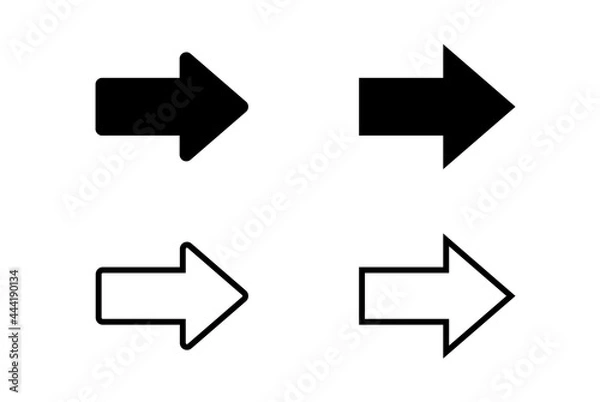 Fototapeta 矢印アイコンセット