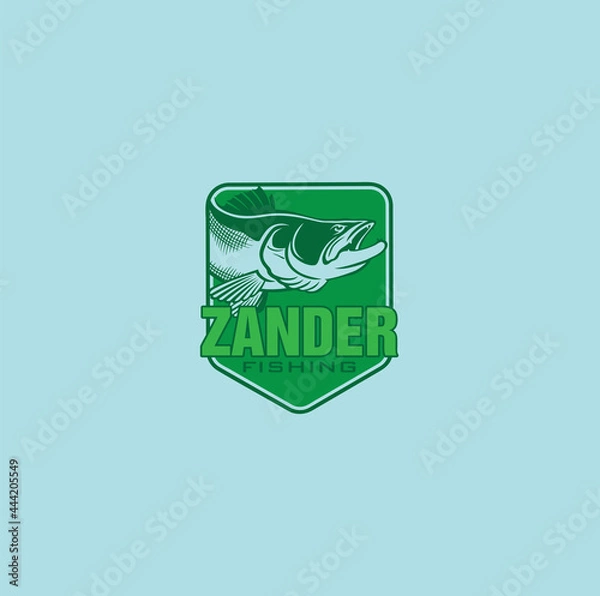 Obraz zander logo fish
