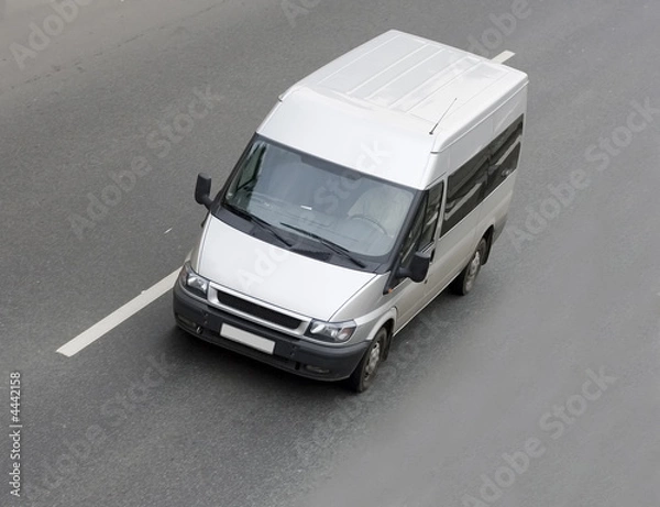 Fototapeta biały szary puste autobus wahadłowy