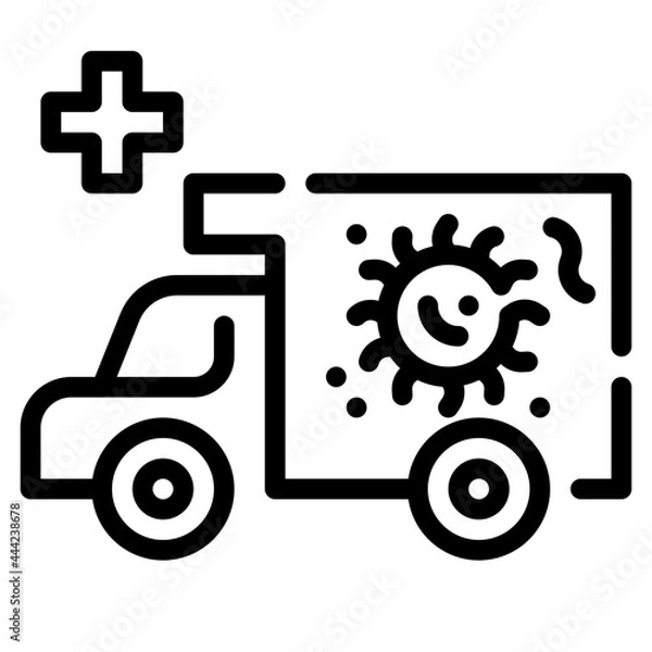 Obraz ambulance line icon